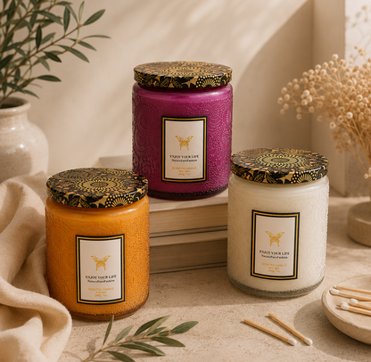Decorative Glass Aromatherapy Candle