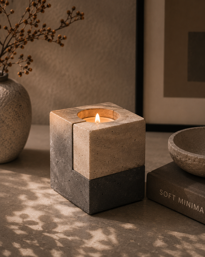Nordic Concrete Tea Light Holder
